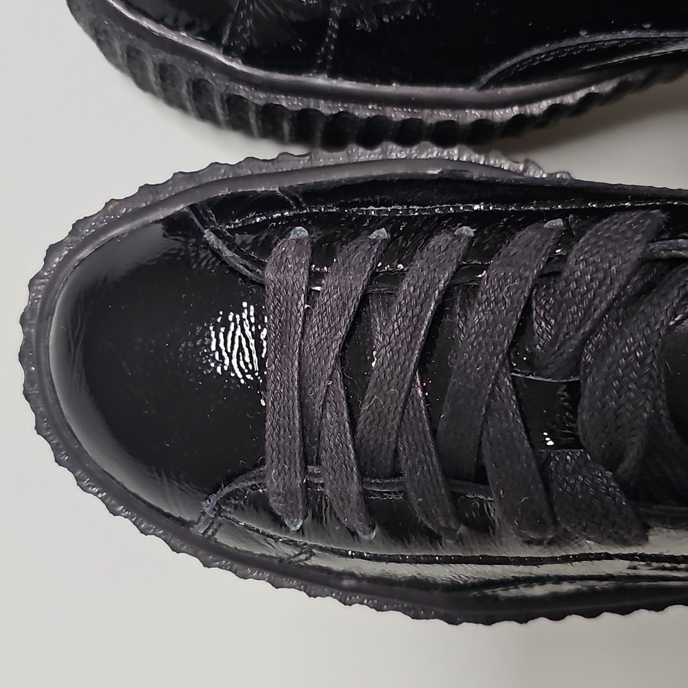 Women's Black Platform Sneakers - Picture 15 of 16
